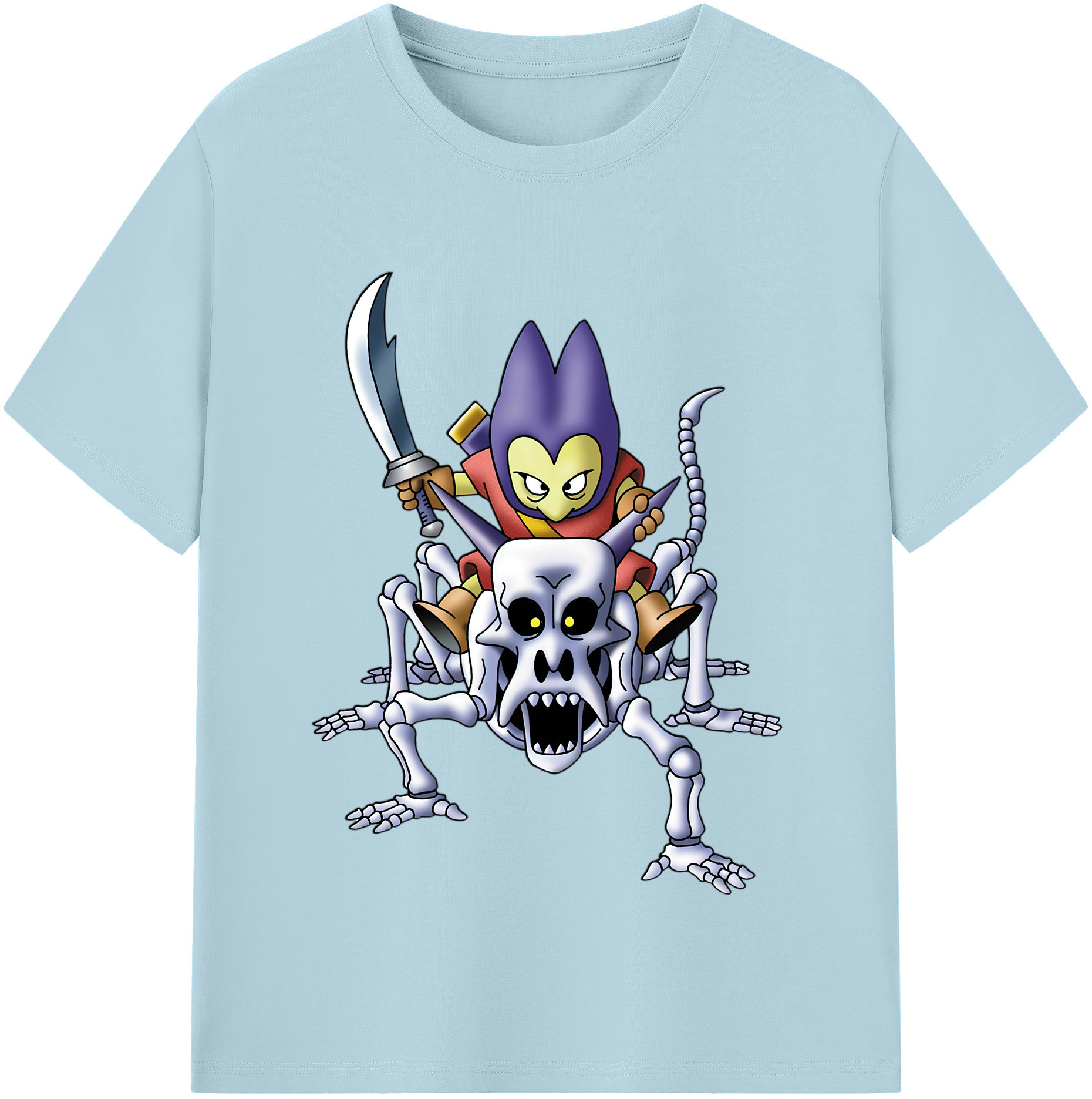 （画像用） ドラゴンクエスト Doragon Kuesuto Dragon Quest 綿100％半袖Tシャツ（フロントプリント）